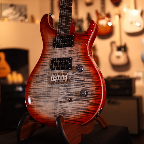 PRS SE Custom 24-08 Electric Guitar - Charcoal Cherry Burst 4094