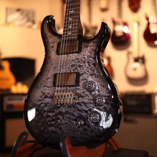 PRS DGT Quilt Maple 10-Top With Brazilian Rosewood Fingerboard Gray Black Fade  9904