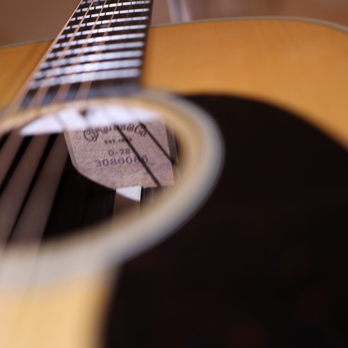 Martin D-28 Standard Series Acoustic Guitar - Natural with Aging Toner 0086