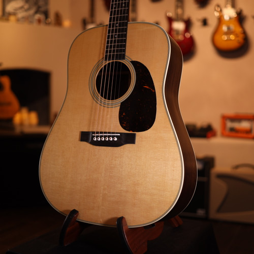 Martin D-28 Satin Standard Series Acoustic Guitar - Satin Natural with Aging Toner 0640 $3099.99