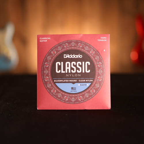 D'Addario EJ27H Student Nylon Classical Guitar Strings, Hard Tension