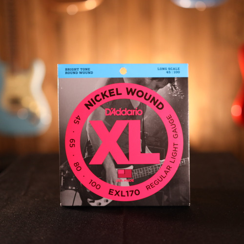 D'Addario EXL170 Nickel Wound Bass Guitar Strings - .045-.100 Regular Light Long Scale