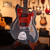 Novo Custom Miris J Semi-Hollow w/ Lollar Firebirds – Charcoal Frost