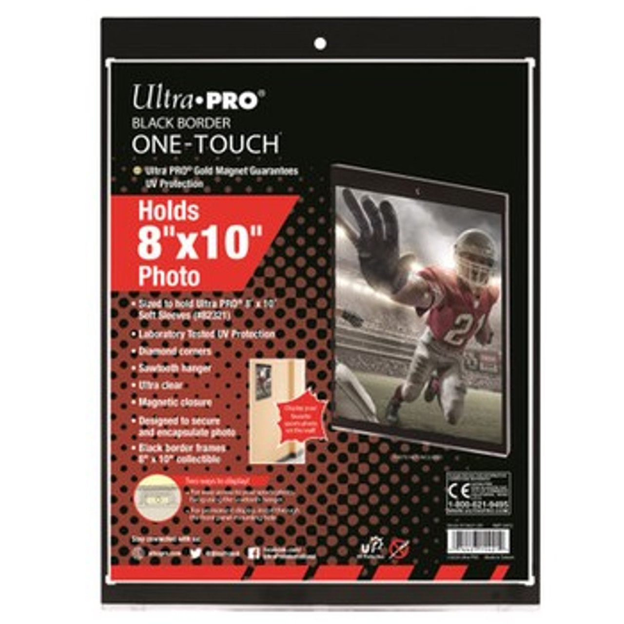 Ultra Pro 8"x10" Black Border UV One-Touch Magnetic Holder