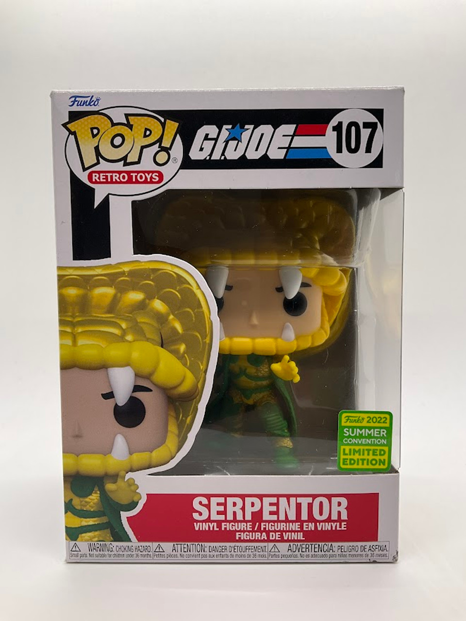 Serpentor Funko Pop! G.I. Joe #107 2022 Summer Convention Exclusive