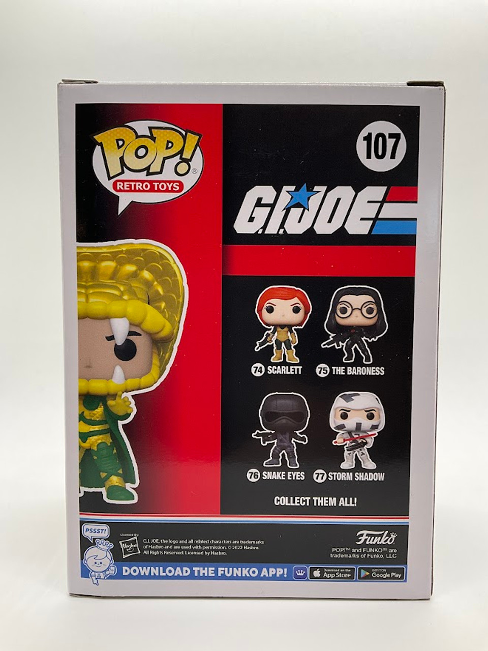 Serpentor Funko Pop! G.I. Joe #107 2022 Summer Convention Exclusive