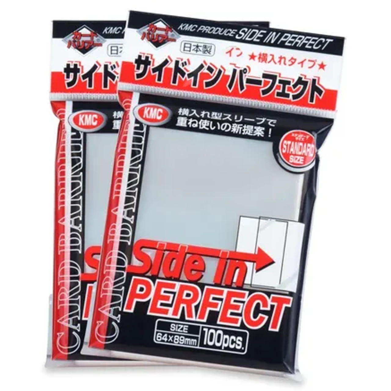 KMC 100 Pochettes Card Barrier Perfect Size Soft Sleeves, 3 Pack/Total 300  Pochettes [Komainu-Dou Original Package], Clear