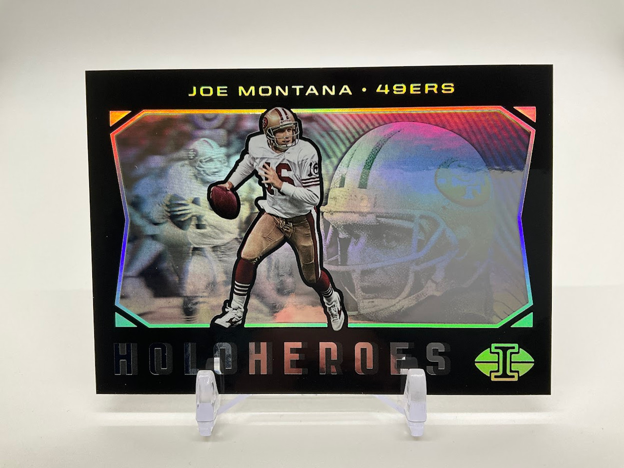 Joe Montana 2021 Panini Illusions Holo Heroes #HHJM-8 San Francisco 49ers