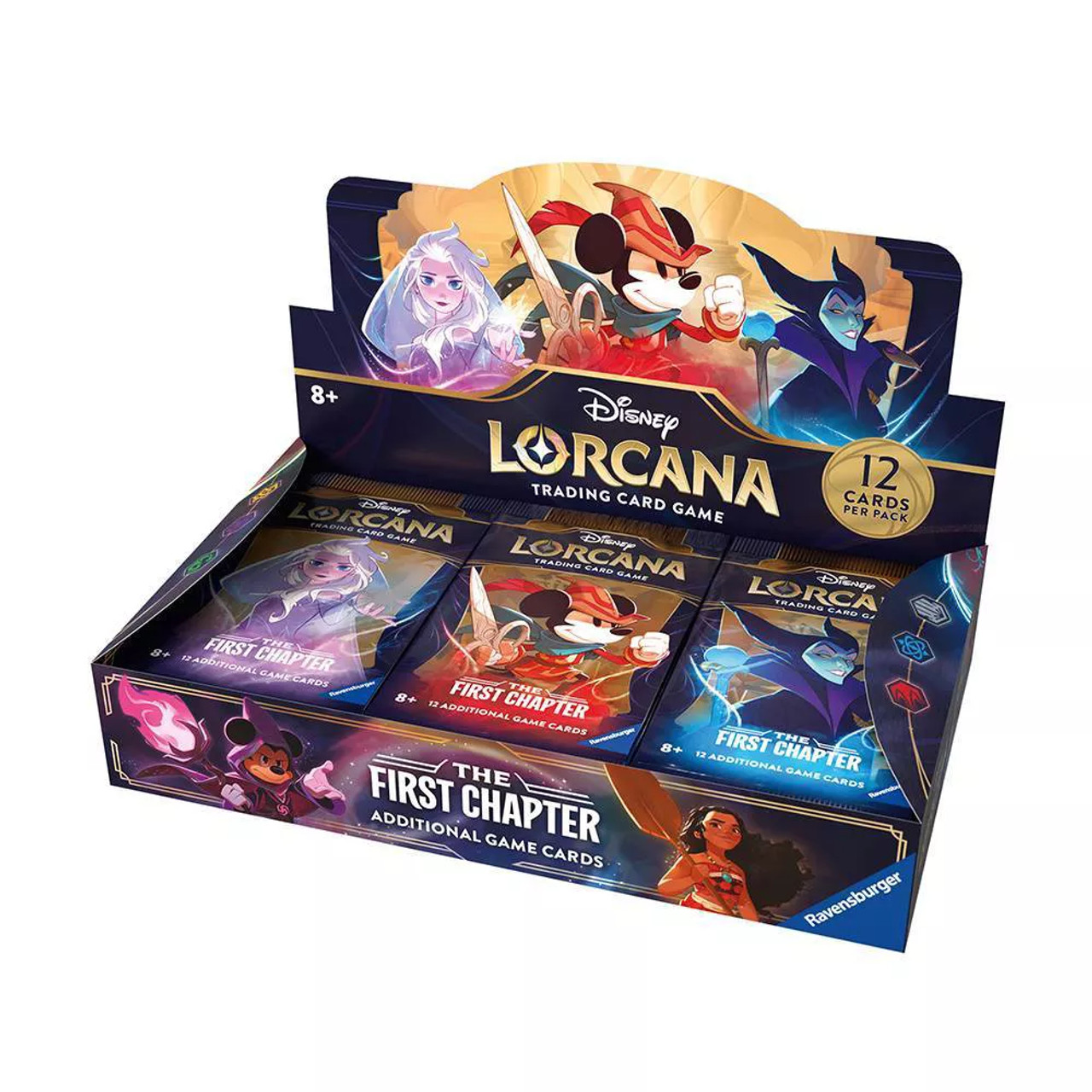 DISNEY LORCANA The First Chapter Deck Boxes & Sleeves Full Set of 3