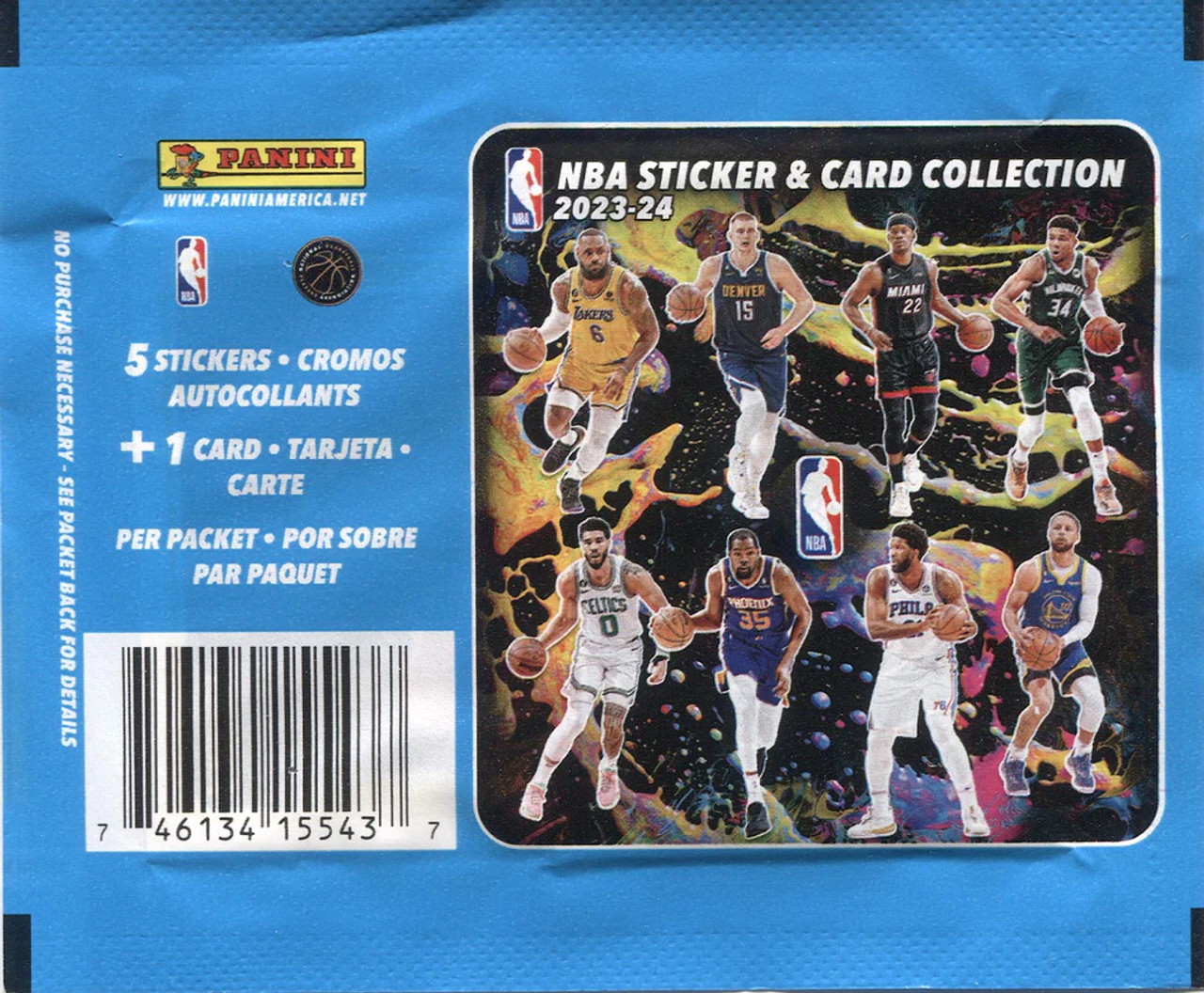 Panini NBA 2023-24 Cromos & Cards - Álbum + 1 Caja (=50 sobres),  Stickerpoint