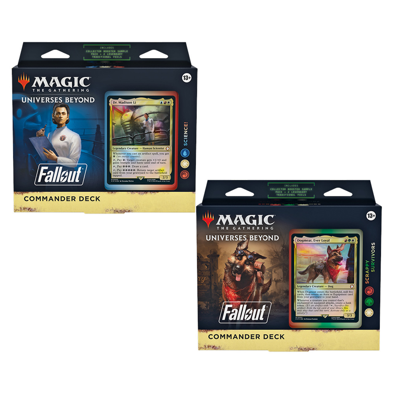 Magic the Gathering: Fallout Commander Deck Display (Set of 4)