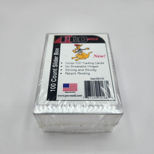 Pro-Mold: 100 Ct. Plastic Slider Box