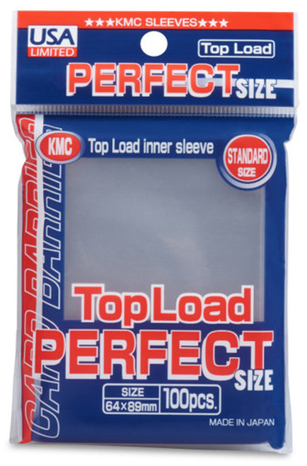 KMC Perfect Size Sleeves - Top Load (100 Ct.) - Clear