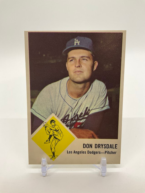 Don Drysdale 1963 Fleer #41 Los Angeles Dodgers EX #3