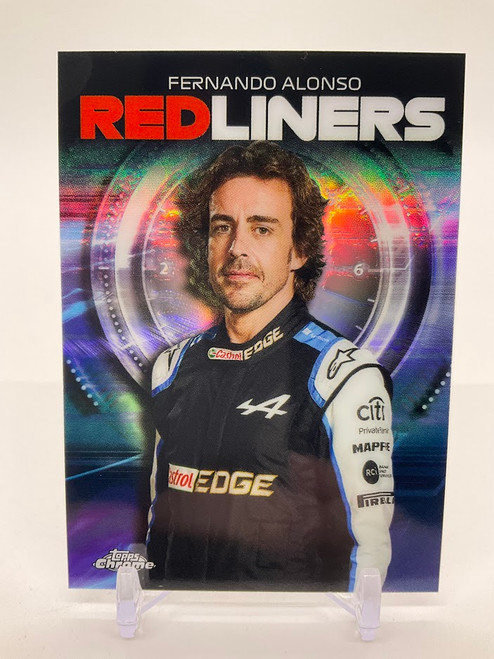 Fernando Alonso 2021 Topps Chrome Red Liners Refractor #RL-6