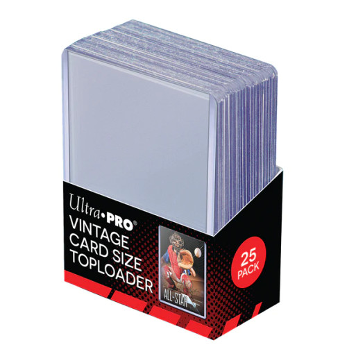 Ultra Pro: 2-5/8" x 3-3/4" Vintage Card Size Toploaders (25ct)