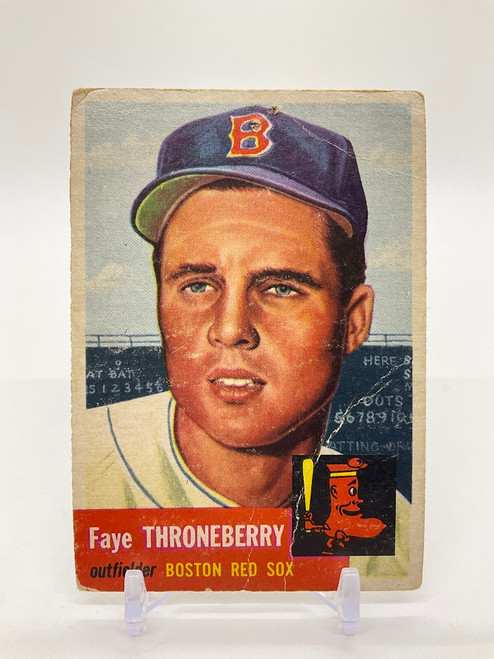Faye Throneberry 1953 Topps #49 Boston Red Sox PR