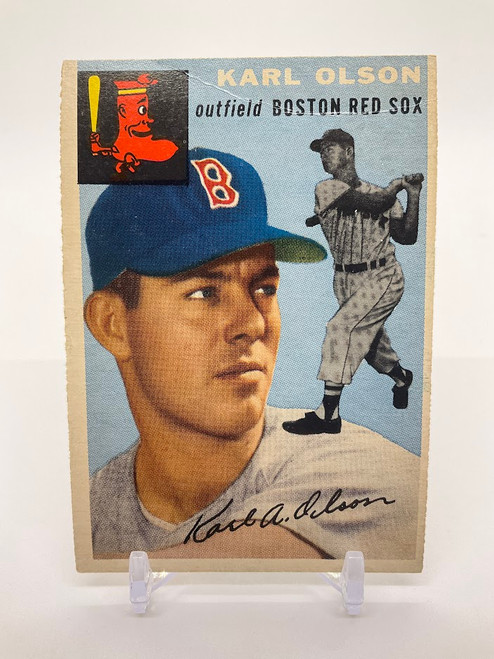 Karl Olson 1954 Topps #186 Boston Red Sox GD