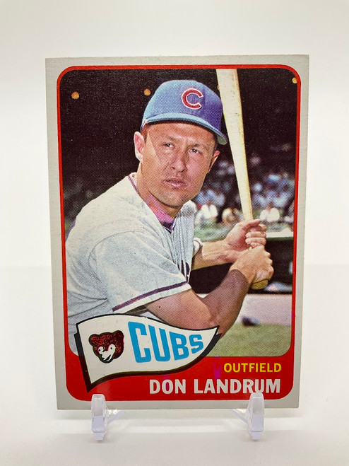 Don Landrum 1965 Topps #596 Chicago Cubs EX-NM