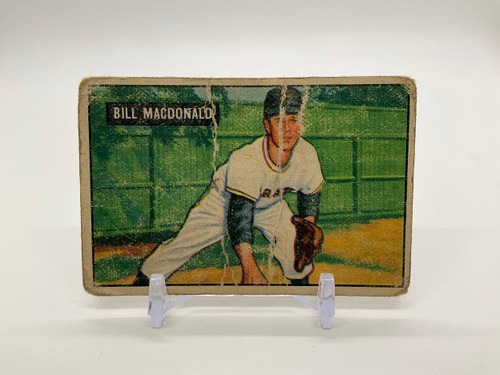 Bill MacDonald 1951 Bowman Rookie Card #239 Pittsburgh Pirates PR