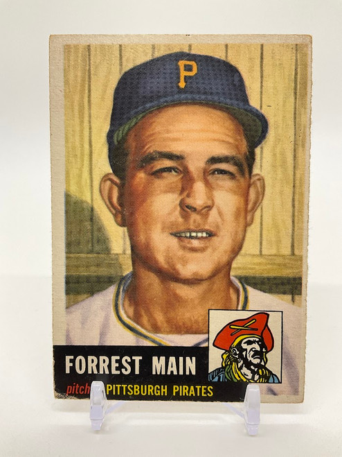 Forrest Main 1953 Topps #198 Pittsburgh Pirates VG