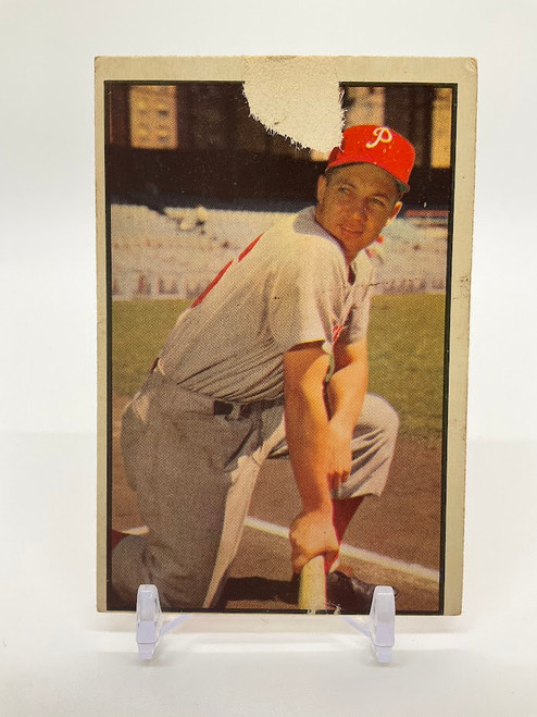 Mel Clark 1953 Bowman Rookie Card #67 Philadelphia Phillies VG