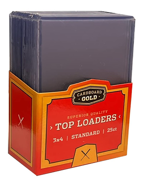 Cardboard Gold Regular Toploaders 20PT 25ct. Pack