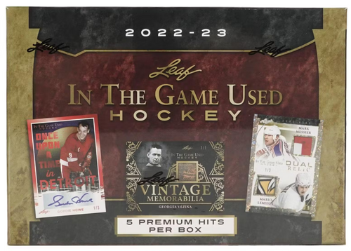 2022-23 Leaf in the Game Used Hockey Hobby Box