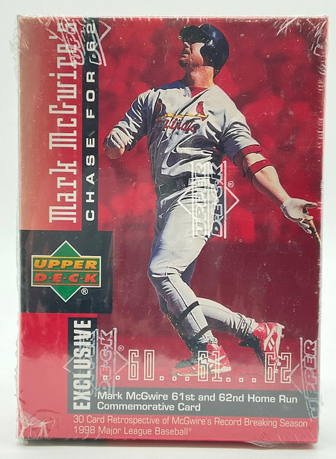 1998 Upper Deck Mark McGwire Chase for 62 Set