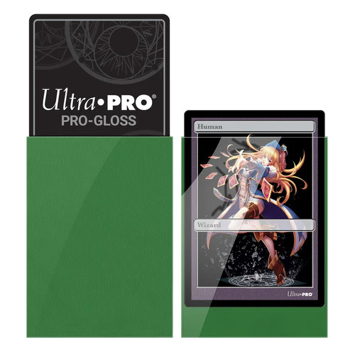 Ultra Pro: 60ct PRO-Gloss Small Deck Protector Sleeves (Green)
