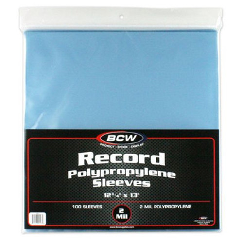 BCW: 12-Inch Record Sleeves - Polypropylene