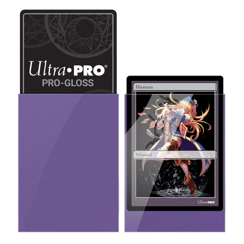 Ultra Pro: 60ct PRO-Gloss Small Deck Protector Sleeves (Purple)