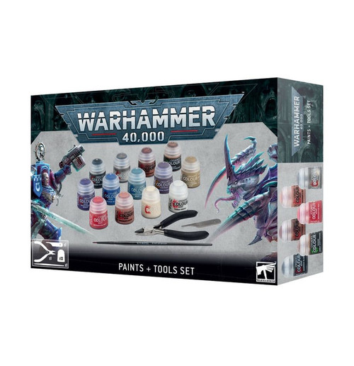 Games Workshop: Warhammer 40k Paints and Tools Set