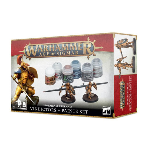 Games Workshop: Warhammer Age of Sigmar Stormcast Eternals Vindictors + Paint Set