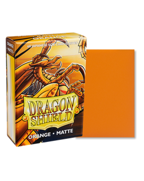 Dragon Shield: 60ct Japanese Sized Matte Orange Sleeves