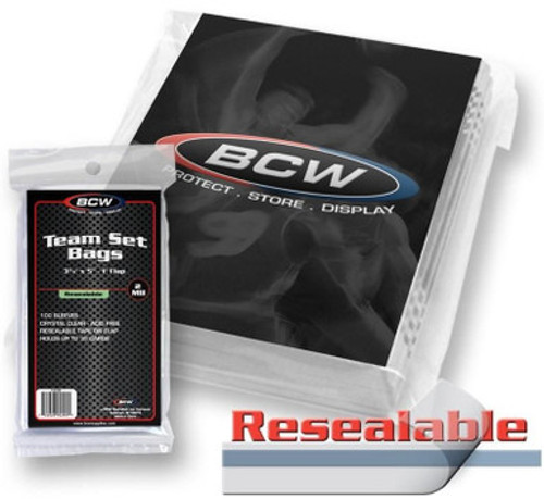 BCW: Resealable Team Set Bags (100ct)