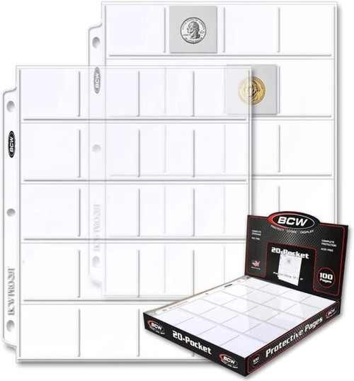 BCW: Pro 20-Pocket Page (100 CT. Box)