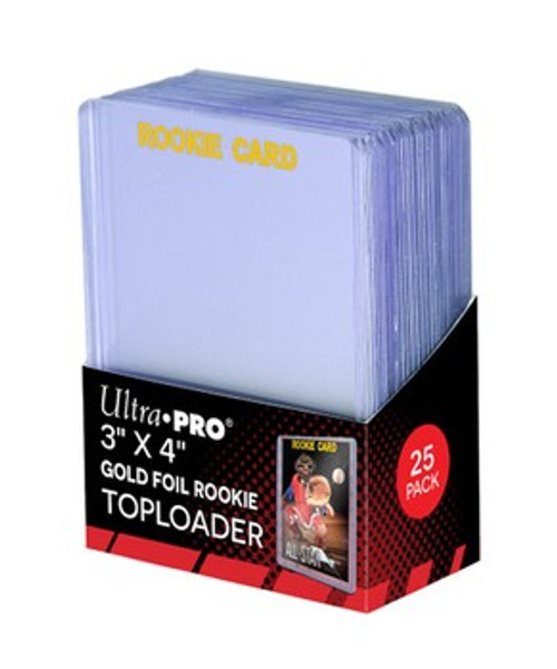 Ultra Pro: 3" x 4" Clear "Rookie Gold" Toploaders (25ct) for Standard Size Cards