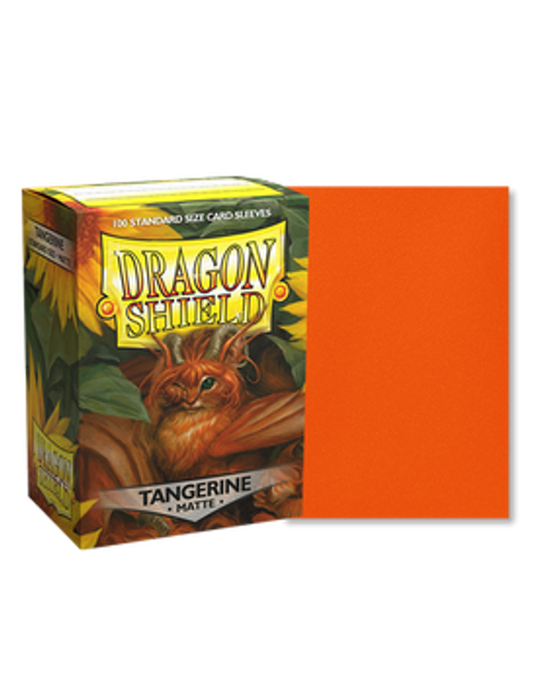 Dragon Shield: 100ct Standard Size Matte Tangerine Sleeves