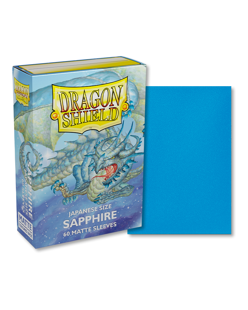 Dragon Shield: 60ct Japanese Sized Matte Sapphire Sleeves