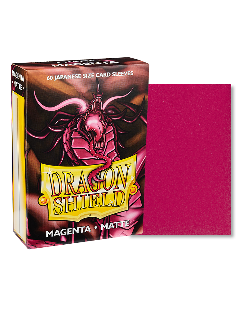 Dragon Shield: 60ct Japanese Sized Matte Magenta Sleeves