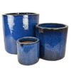 Glazed Cylinder Blue Set 3