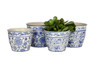 Tang Mini Coverpot Flowerburst and Floral Blue