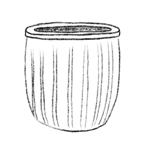 Hidden Treasure Lined Egg Pot