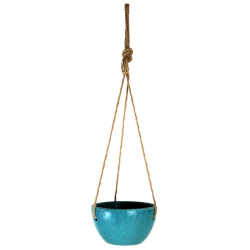 Tang Hanging Pot Rustic Blue