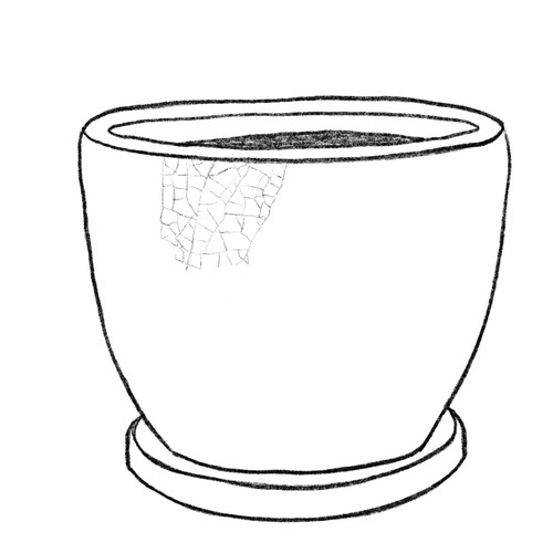 Tang Round with Saucer Drawing