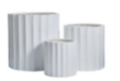 GardenLite Grecian Cylinder White Set of 3