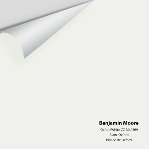 Oxford White 869 / CC-30 - Benjamin Moore - Colour Sample