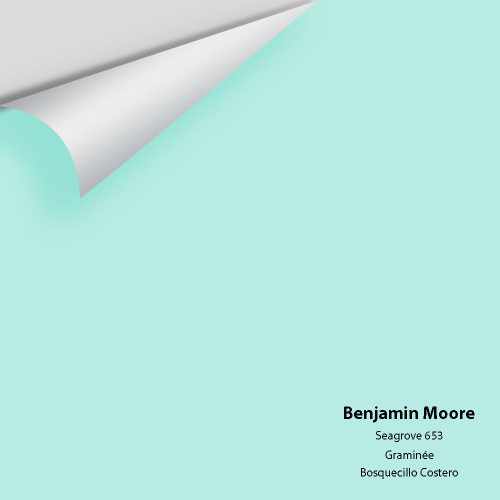Seagrove 653 - A charming pastel that captures the optimism of bright blue skies. Peel and Stick Color Samples painted with real Benjamin Moore paint!