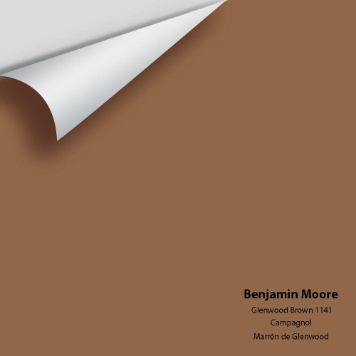 Glenwood Brown 1141 Peel and Stick Color Samples painted with real Benjamin Moore paint!